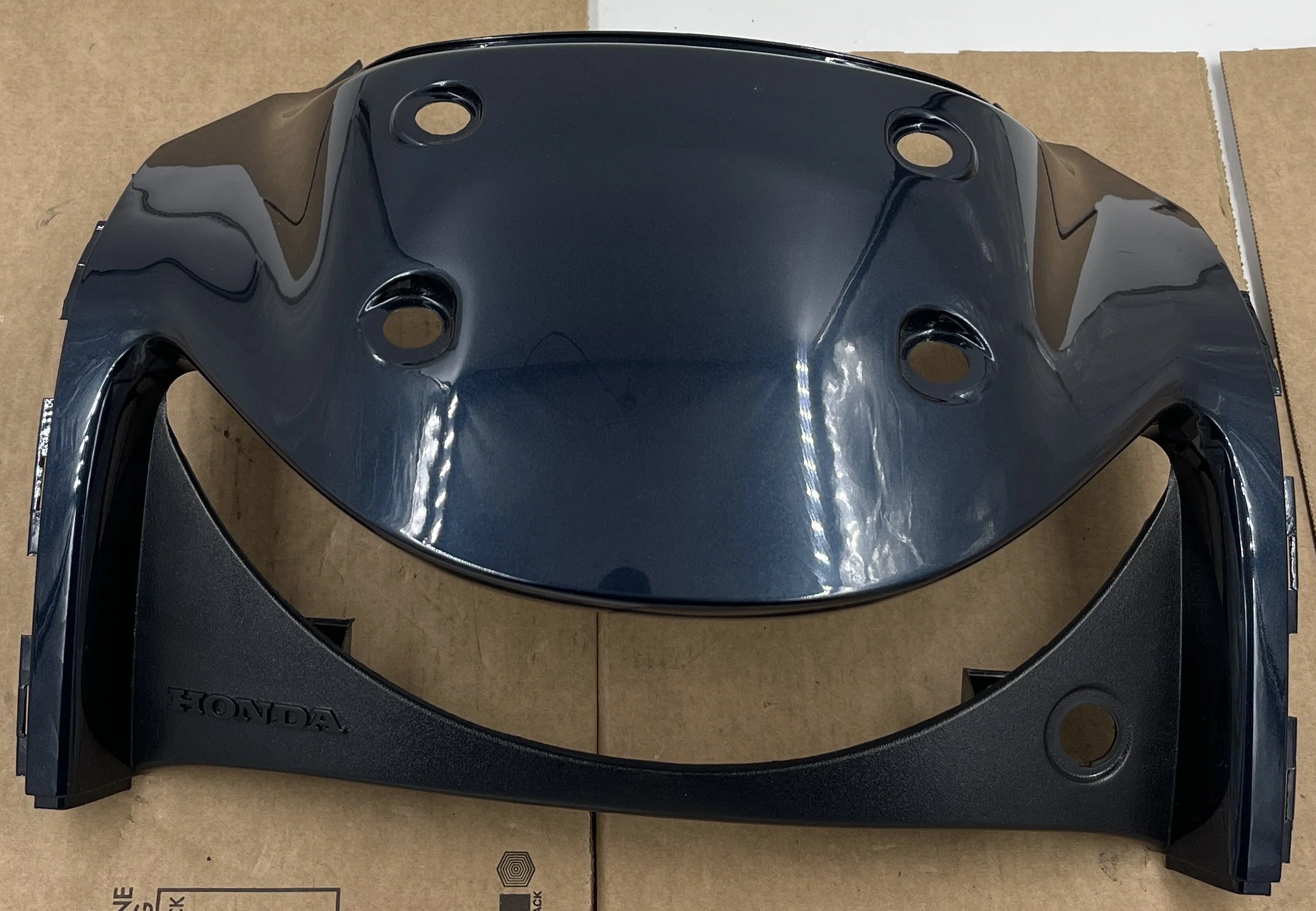 Honda Deauville Rear Centre Cowl In Sensitive Blue Mica Metallic 77210-MBL-610ZD