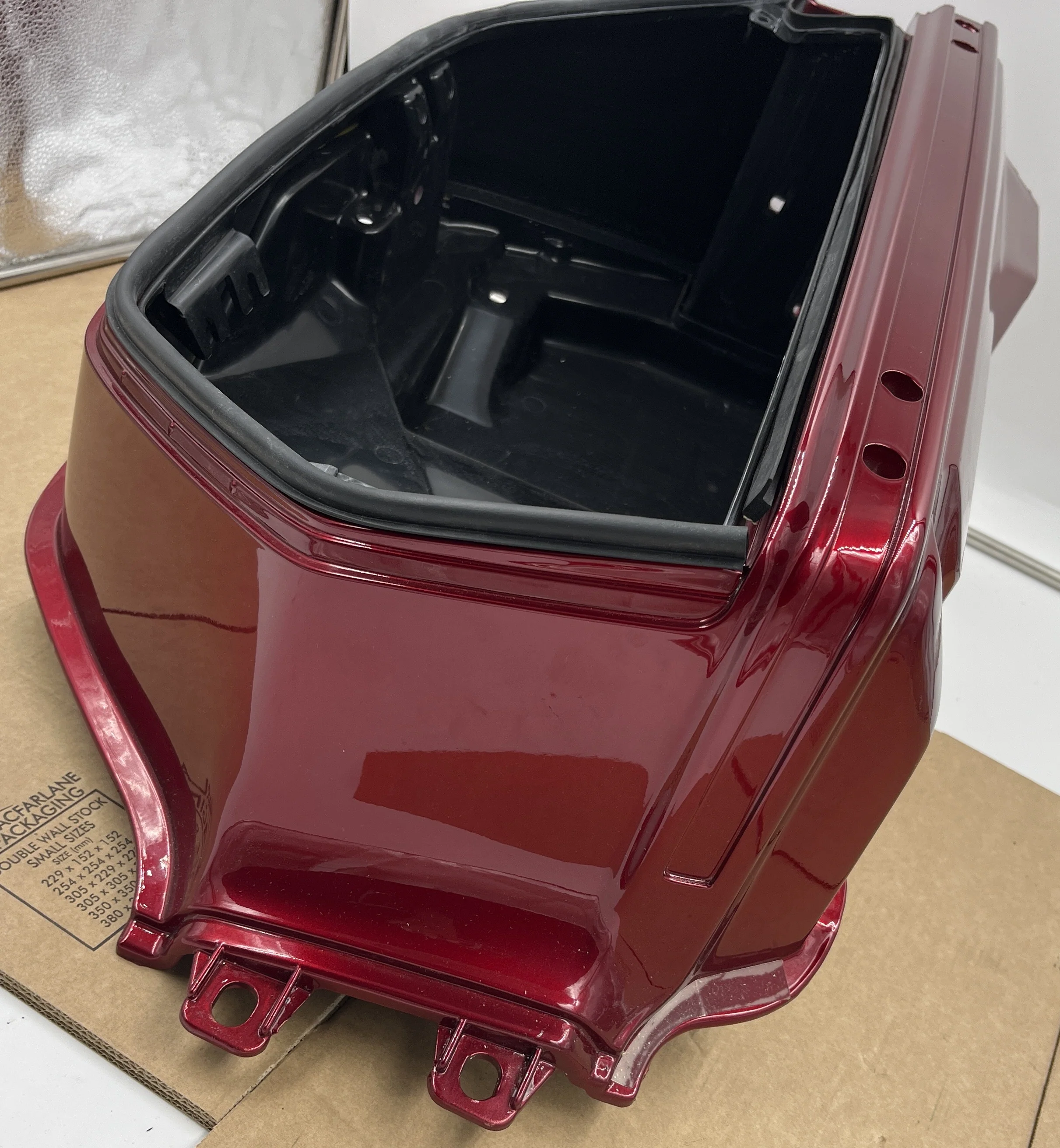 Honda Goldwing Aspencade Left Hand Saddlebag in Candy Spectra Red 81410-MW5-670ZC