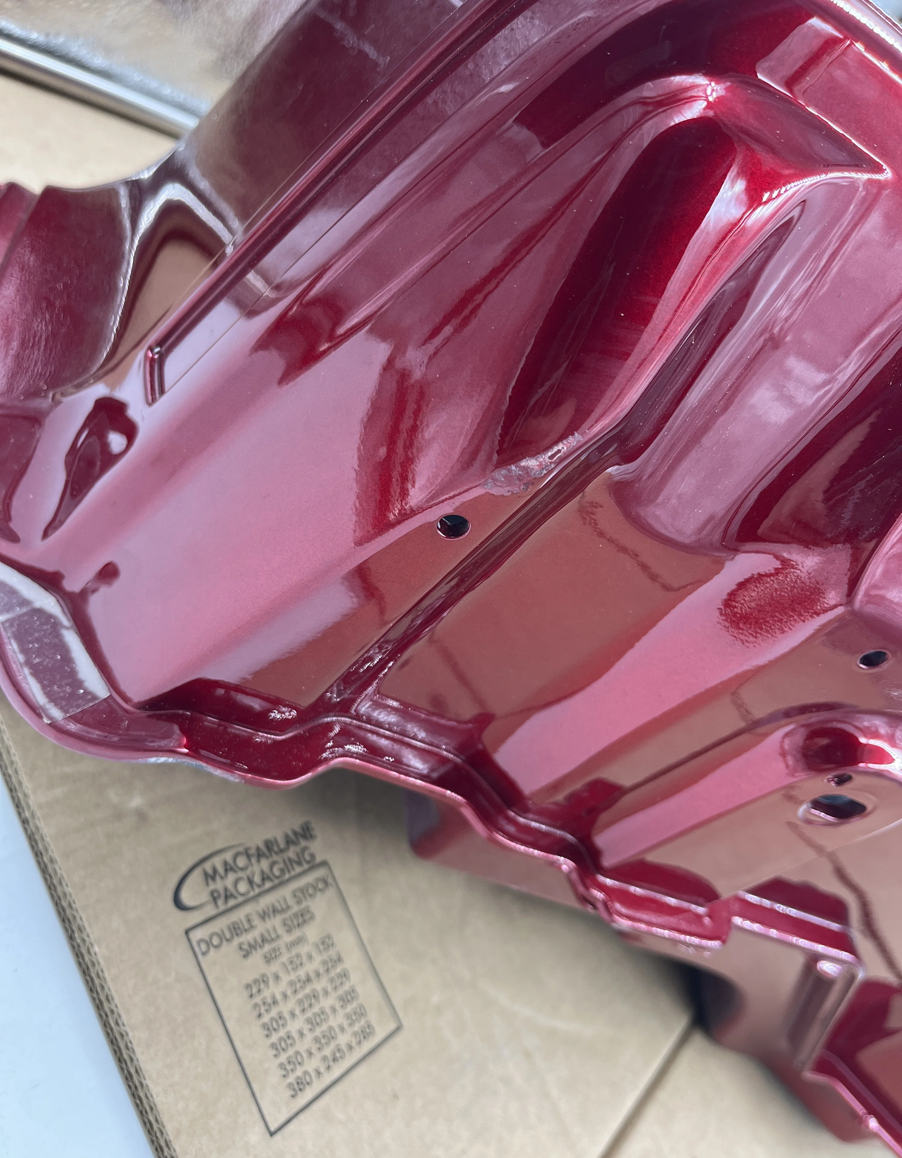Honda Goldwing Aspencade Left Hand Saddlebag in Candy Spectra Red 81410-MW5-670ZC - Image 6