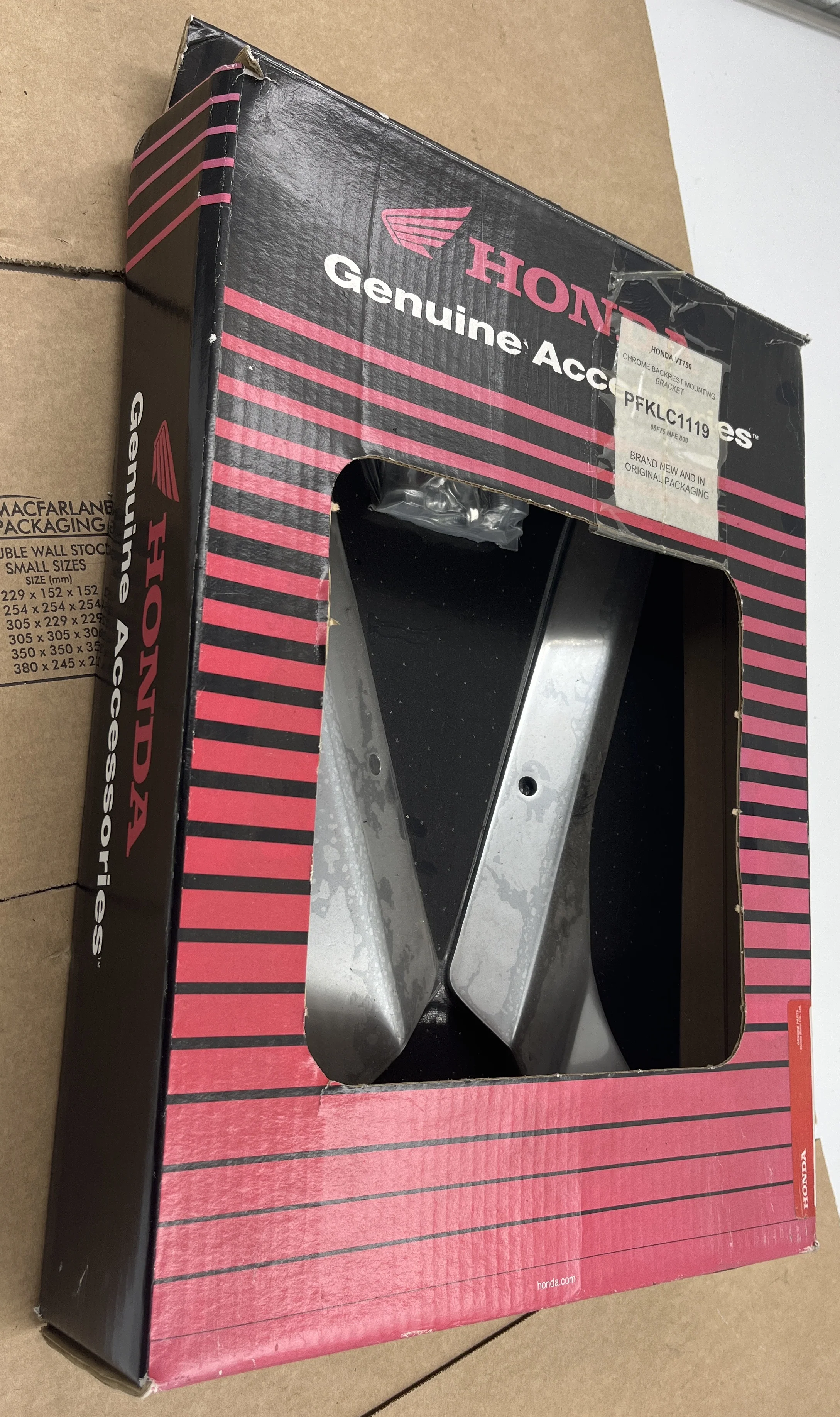 Honda VT750 Chrome Backrest Mounting Bracket 08F75-MFE-800
