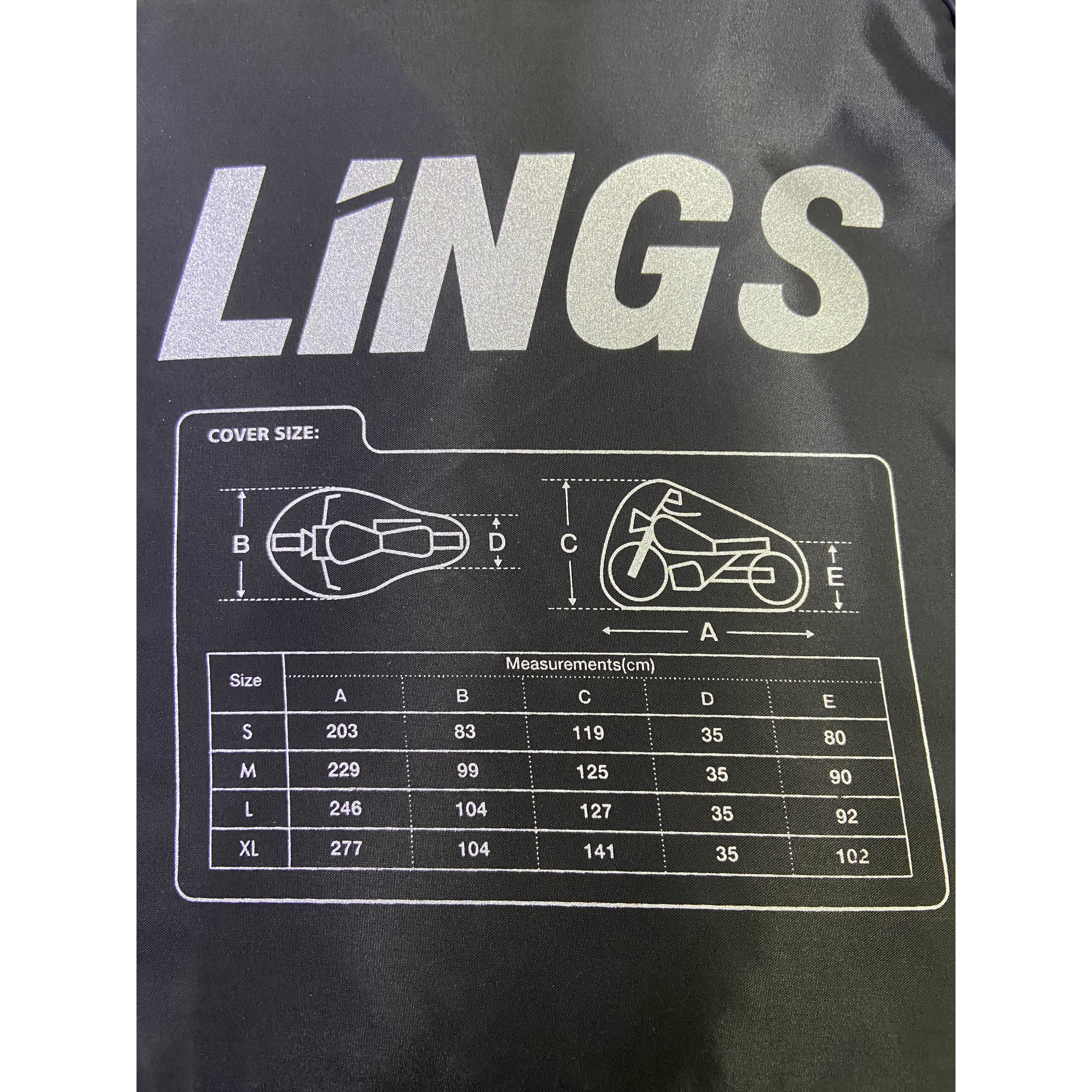 Lings Outdoor Motorcycle Cover Medium - Image 5